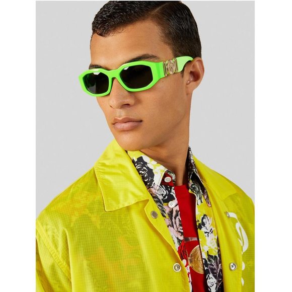 Brand New Versace Green/Grey Ve4361 531987 Fluo - Picture 3 of 10